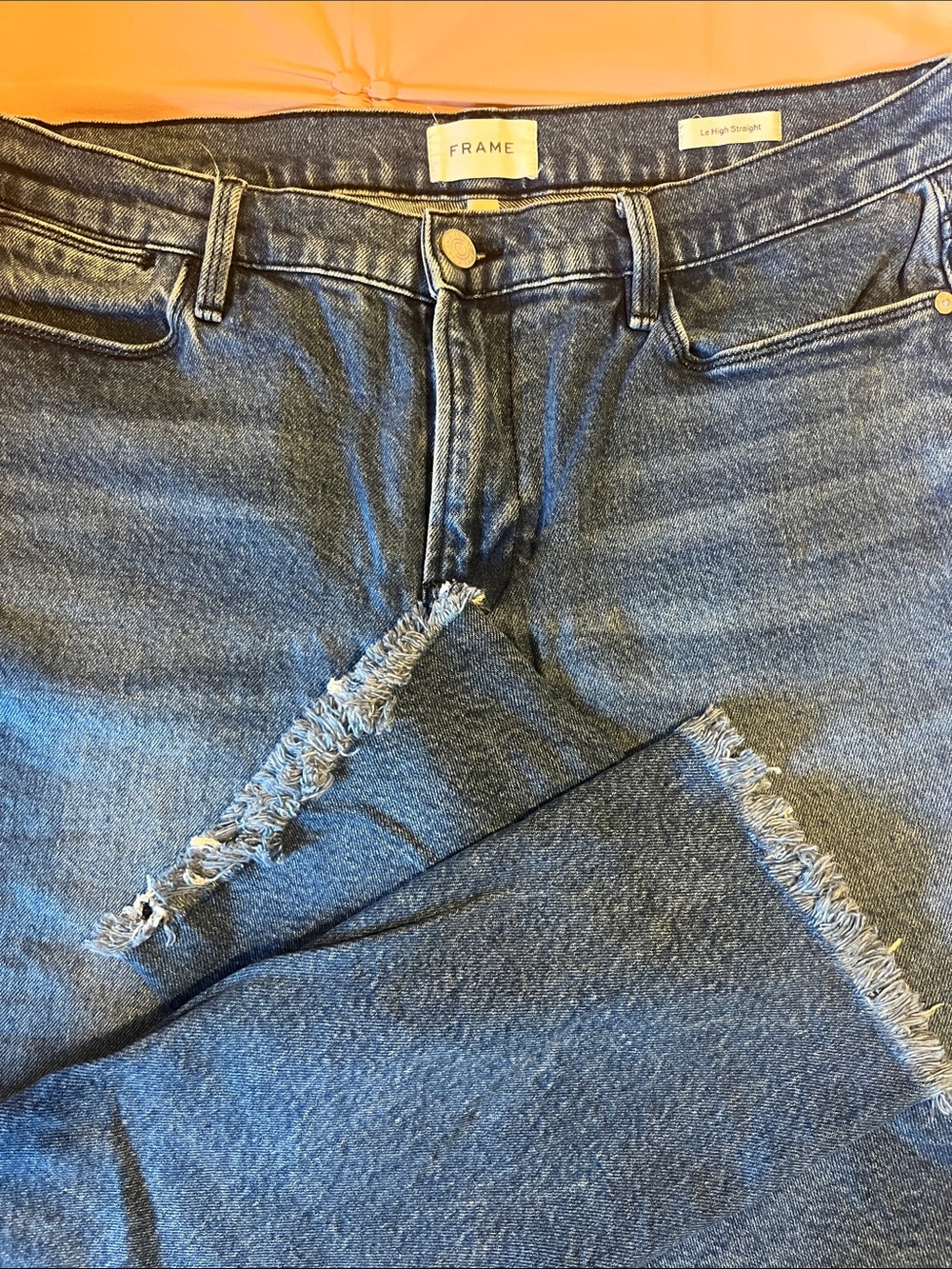 FRAME Le High Straight Jean size 33